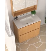 Fontaine Industries Stratford 900mm Natural Ash Woodgrain Freestanding Vanity