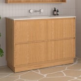 Fontaine Industries Stratford 1200mm Natural Ash Woodgrain Freestanding Vanity