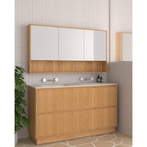 Fontaine Industries Stratford 1500mm Light Wood Freestanding Double Vanity