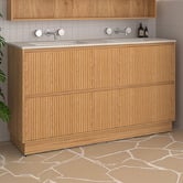 Fontaine Industries Stratford 1500mm Light Wood Freestanding Double Vanity