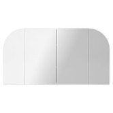 Fontaine Industries Alowa 1500mm Gloss White Arch Mirrored Shaving Cabinet