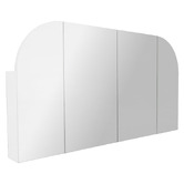 Fontaine Industries Alowa 1500mm Gloss White Arch Mirrored Shaving Cabinet