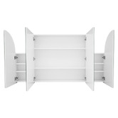 Fontaine Industries Alowa 1500mm Gloss White Arch Mirrored Shaving Cabinet