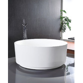 Fontaine Industries Cole 1380mm Round Acrylic Freestanding Bath