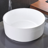 Fontaine Industries Cole 1380mm Round Acrylic Freestanding Bath
