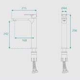 Fontaine Industries Lyndon Tall Basin Mixer