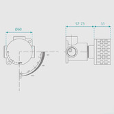 Fontaine Industries Broswin Shower/Bath Progressive Wall Mixer