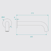 Fontaine Industries Broswin 200mm Bath/Basin Spout