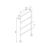 Hydrotherm Australia Hydrotherm B Series 4 Bar Heated Towel Rail
