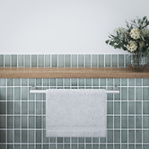 Forme Bathroom Collection Round 600mm Stainless Steel Single Towel Rail