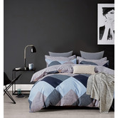 CleverPolly Earl Microfibre Reversible Quilt Cover Set | Temple & Webster