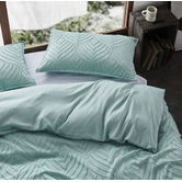 Violette Casa Sage Sadie Microfibre Quilt Cover Set