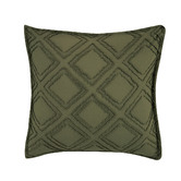 Violette Casa Khaki Green Microfibre Cushion Cover