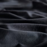 Violette Casa Black Brett Vintage Washed Microfibre Quilt Cover Set