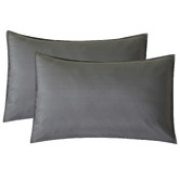 Violette Casa Grey Brett Vintage Washed Microfibre Quilt Cover Set