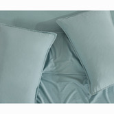 Violette Casa Seafoam Brett Vintage Washed Microfibre Quilt Cover Set