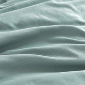 Violette Casa Seafoam Brett Vintage Washed Microfibre Quilt Cover Set