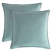Violette Casa Brett Vintage Washed Microfibre European Pillowcases