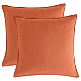 Violette Casa Brett Vintage Washed Microfibre European Pillowcases