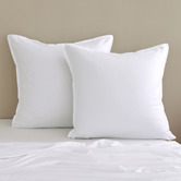 Violette Casa Brett Vintage Washed Microfibre European Pillowcases
