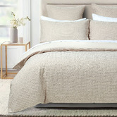 Violette Casa Beige Deluxe Waffle Quilt Cover Set