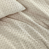 Violette Casa Beige Deluxe Waffle Quilt Cover Set