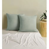Violette Casa Brett Vintage Washed Microfibre European Pillowcases