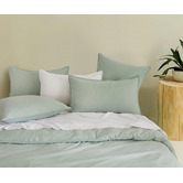 Violette Casa Brett Vintage Washed Microfibre Standard Pillowcases