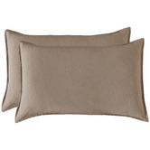 Violette Casa Brett Vintage Washed Microfibre Standard Pillowcases