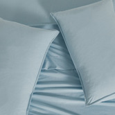 Violette Casa Blue Brett Vintage Washed Microfibre Quilt Cover Set