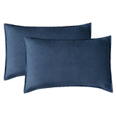 Violette Casa Penny Washed Microfibre King Pillowcases