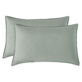 Violette Casa Penny Washed Microfibre King Pillowcases