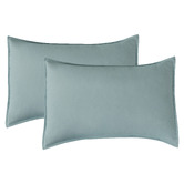 Violette Casa Penny Washed Microfibre King Pillowcases