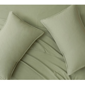 Violette Casa Eucalypt Brett Vintage Washed Microfibre Quilt Cover Set