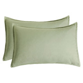 Violette Casa Eucalypt Brett Vintage Washed Microfibre Quilt Cover Set
