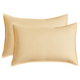 Violette Casa Butter Brett Vintage Washed Microfibre Quilt Cover Set