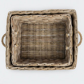 Wicka 2 Piece Hampton Cane Storage Basket Set