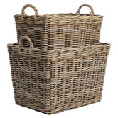 Wicka 2 Piece Studio Cane Storage Basket Set
