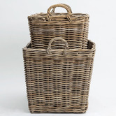 Wicka 2 Piece Studio Cane Storage Basket Set