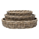 Wicka 3 Piece Napa Rattan Tray Set