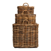 Wicka 3 Piece Aspen Rattan Basket Set