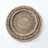 Wicka 3 Piece Napa Rattan Tray Set