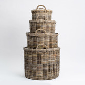 Wicka 4 Piece Domo Rattan Basket Set