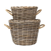 Wicka 2 Piece Lupa Rattan Basket Set