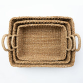 Wicka 3 Piece Hillbrook Seagrass Utility Basket Set