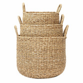 Wicka 3 Piece Como Elliptical Seagrass Basket Set