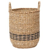 Wicka 3 Piece Nantucket Banded Seagrass Basket Set