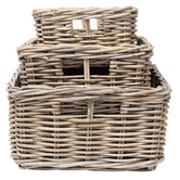 Wicka 3 Piece Arlington Rattan Utility Basket Set