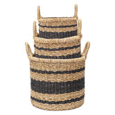 Wicka 3 Piece Woodbury Seagrass Basket Set