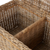 Wicka Bedtime New England Rattan Hamper with Divider